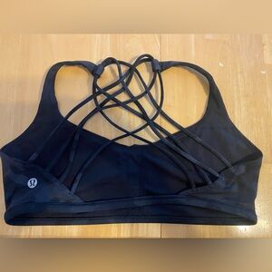 Lululemon Black Strappy Sports Bra